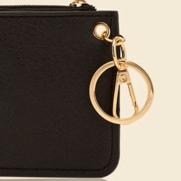 Cute Black Key Chain Card Holder - Picture 8 of 13